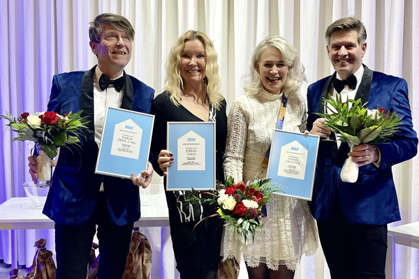 The Pyörre House Team: Jukka Turunen, Leena Lundell, Johanna Oras and Timo Ranta